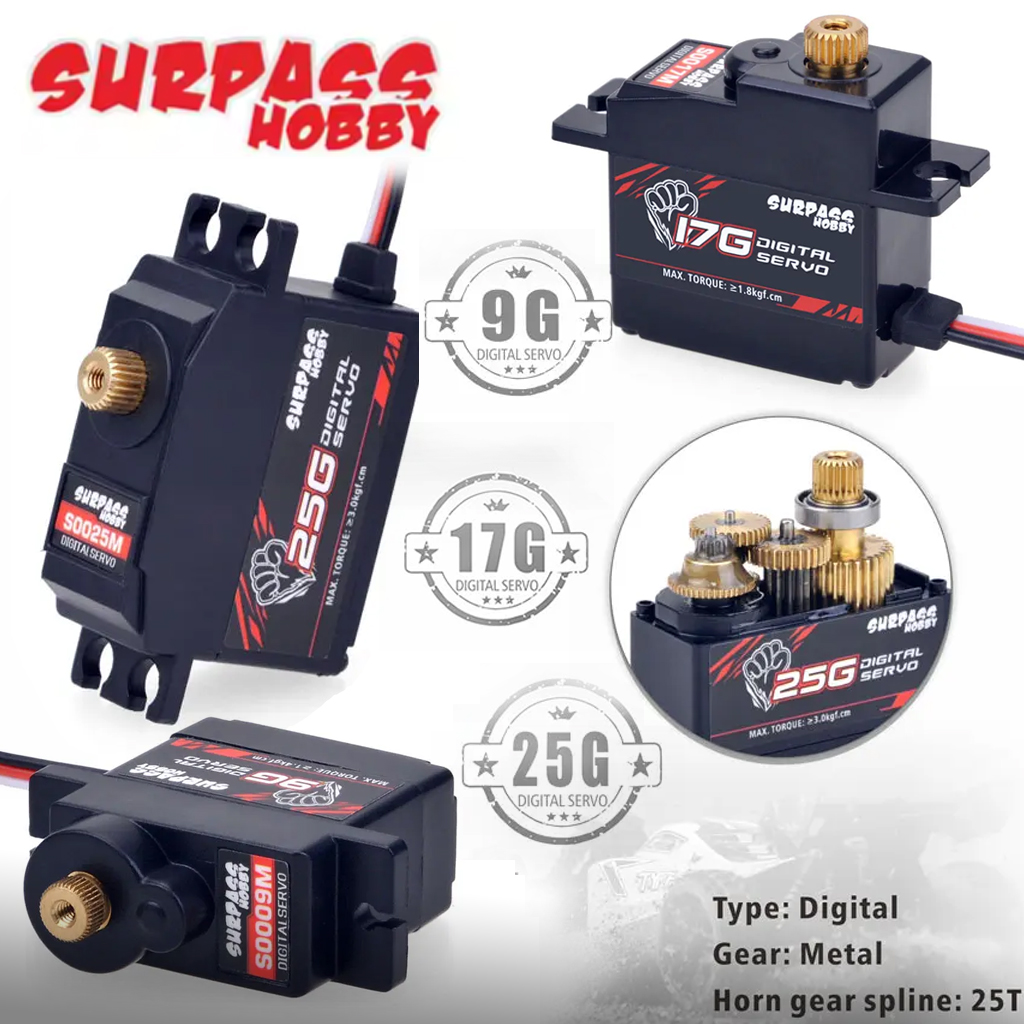 Rc Hobby Online - 4PCS SURPASS Hobby Waterproof Servo 9g