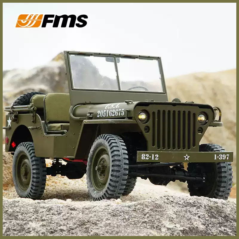Rc Hobby Dump Truck - FMS 1/6 Climber 1941 Willys MB