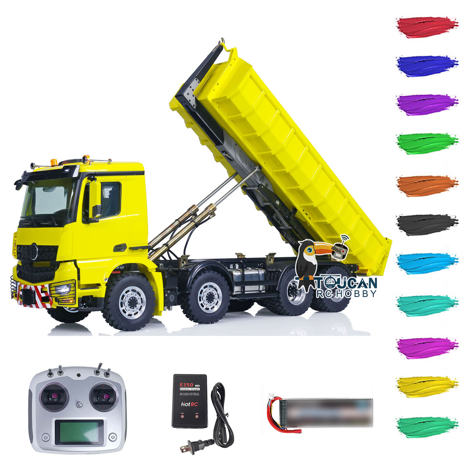 8x8 LESU 1/14 Upgraded Hydraul - đánh giá và giá Rc Hobby Dump Truck