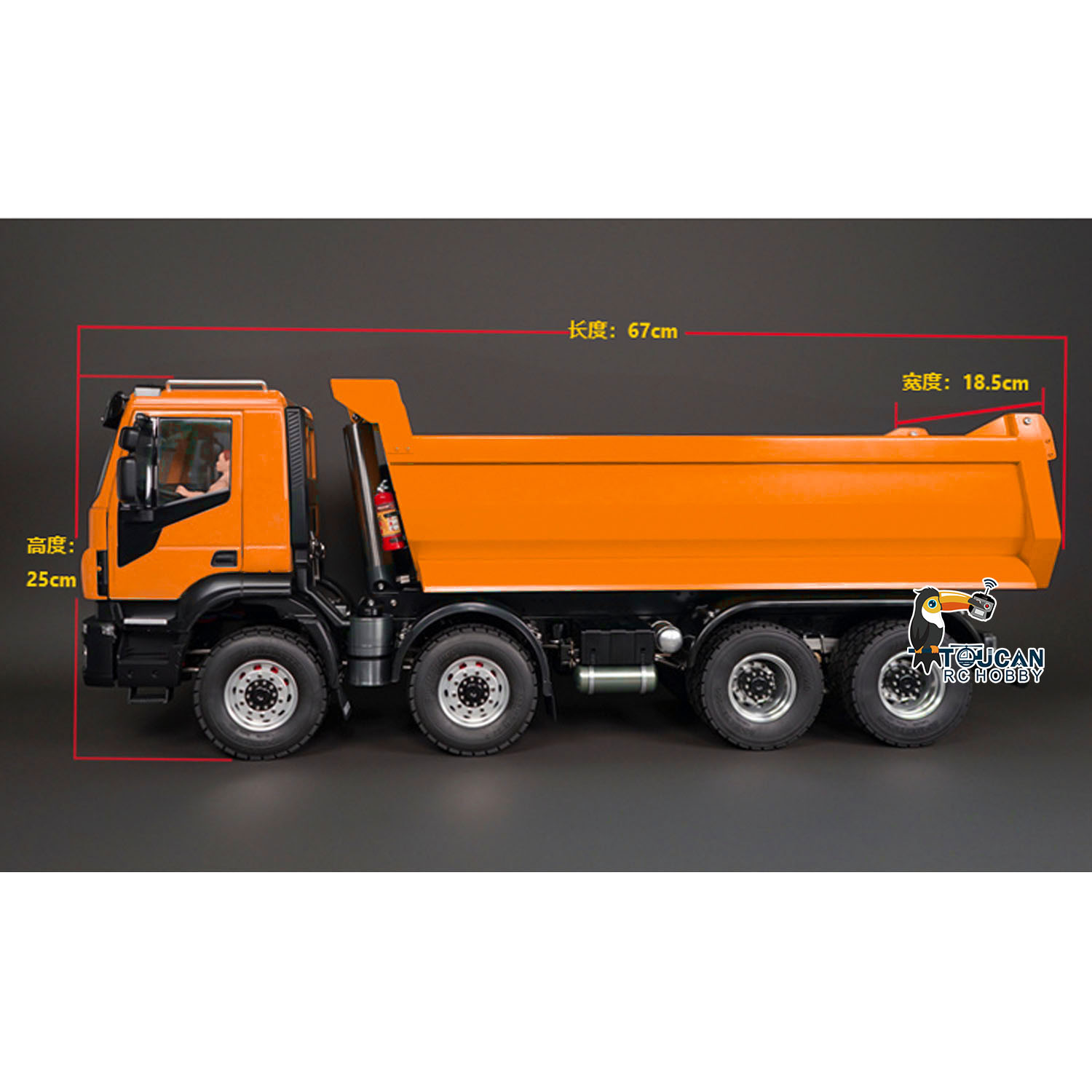 8x4 1/14 Scale Hydraulic RC Ti - đánh giá và giá Rc Hobby Dump Truck
