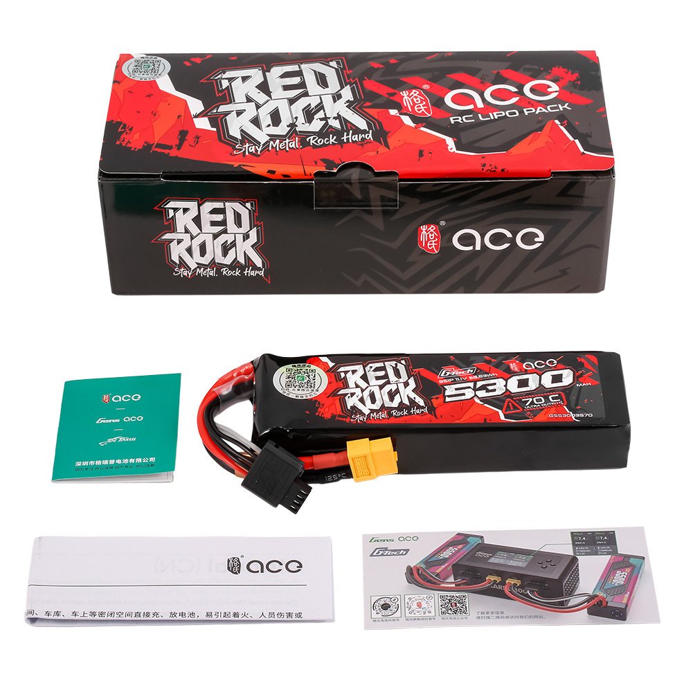 G-TECH ACE RedRock 5300mAh 70C - đánh giá và giá Rc Hobby Tech